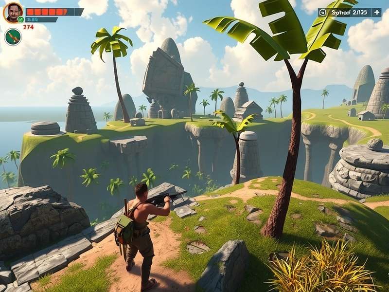 Goa Guardian combat and exploration mechanics