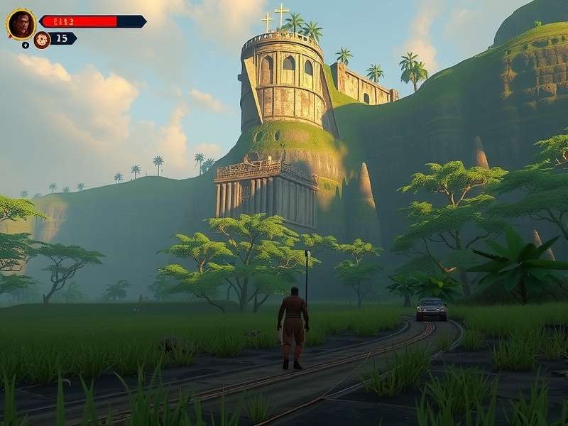 Goa Guardian gameplay screenshot showing character in Goan landscape
